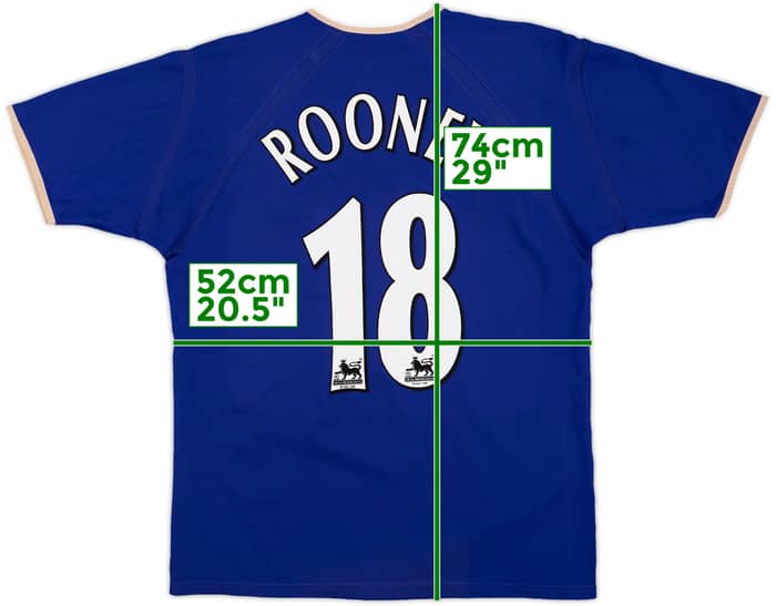 2003-04 Everton Home Shirt Rooney #18 - 6/10 - (L)