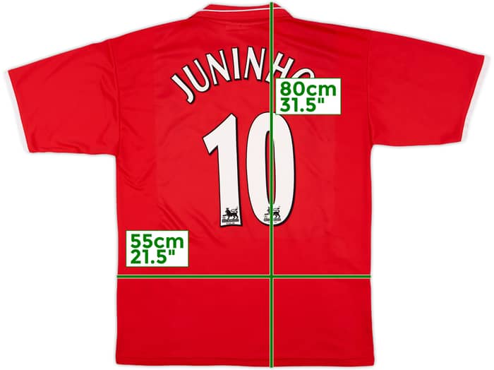 2003-04 Middlesbrough Home Shirt Juninho #10 - 8/10 - (L)