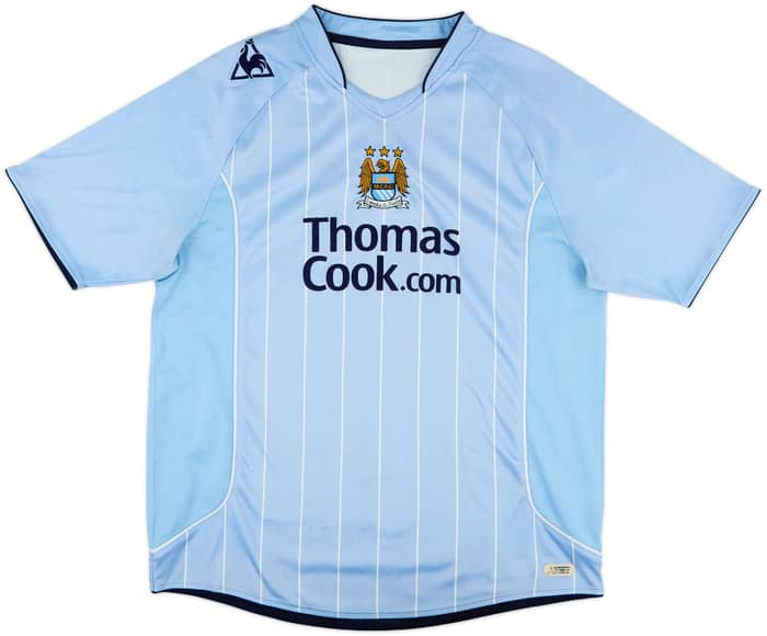 2007-08 Manchester City Home Shirt Elano #11 - 7/10 - (L)