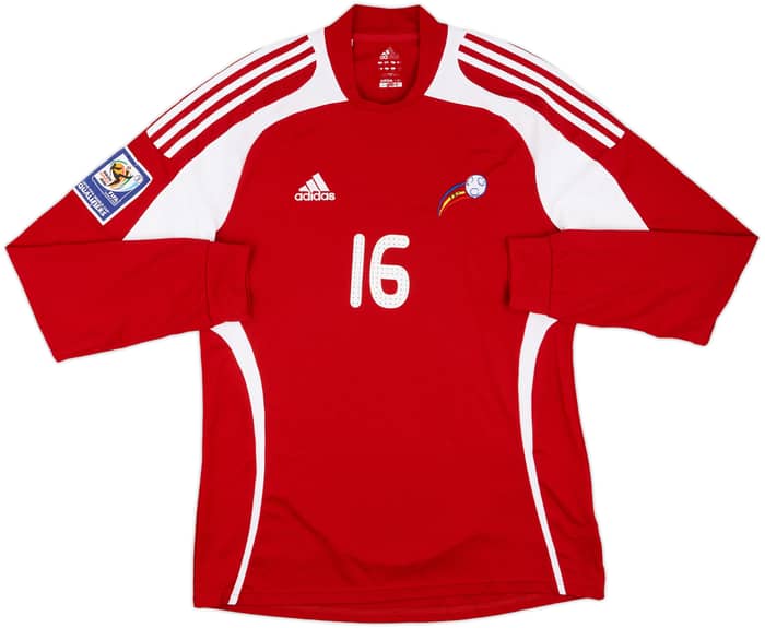2008-10 Andorra Match Issue Home L/S Shirt #16