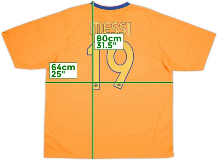 2006-08 Barcelona Basic Away Shirt Messi #19 - 10/10 - (XXL)