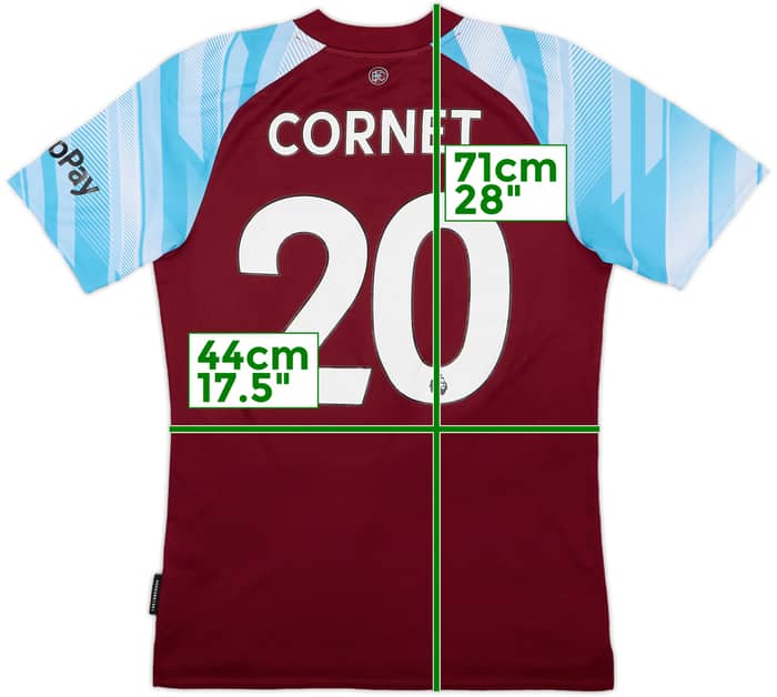 2021-22 Burnley Home Shirt Cornet #20 - 8/10 - (S)