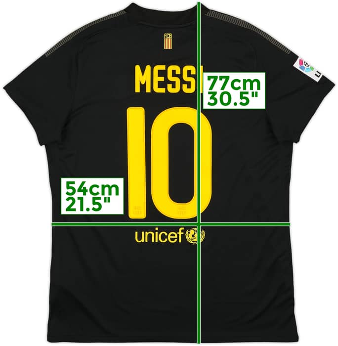 2011-12 Barcelona Away Shirt Messi #10 - 8/10 - (Women's XL)