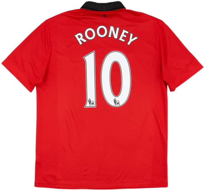 2013-14 Manchester United Home Shirt Rooney #10 - 6/10 - (L)