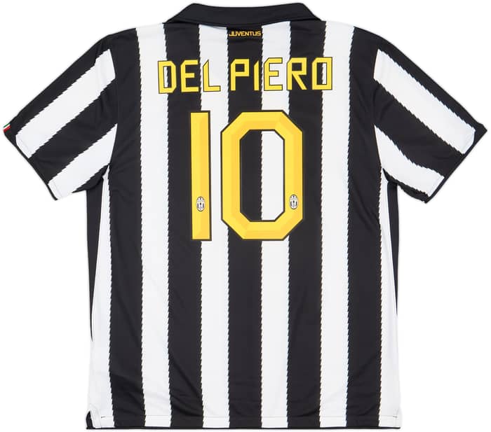 2010-11 Juventus Home Shirt Del Piero #10 - 9/10 - (XL)