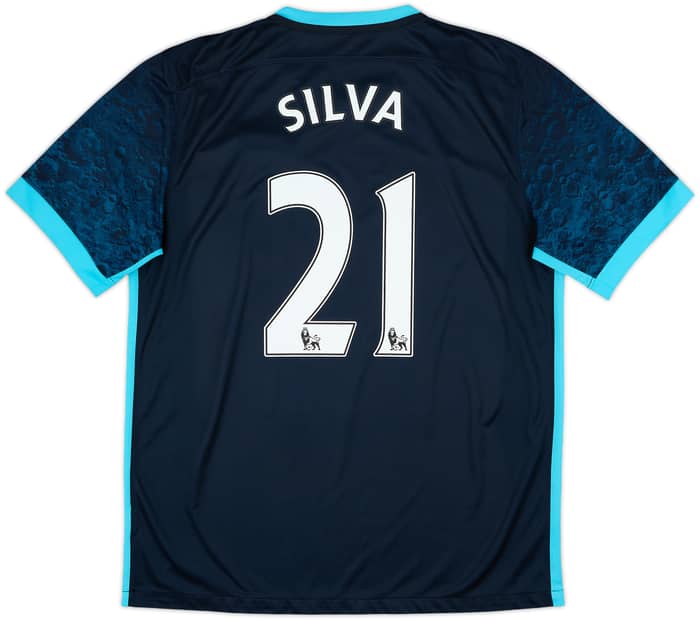 2015-16 Manchester City Away Shirt Silva #21 - 8/10 - (L)