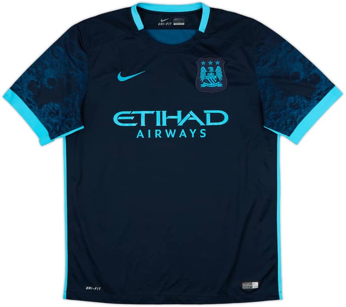 2015-16 Manchester City Away Shirt Silva #21 - 8/10 - (L)