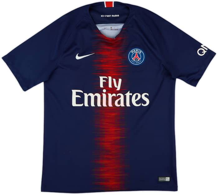 2018-19 Paris Saint-Germain Home Shirt Mbappe #7 - 8/10 - (M)