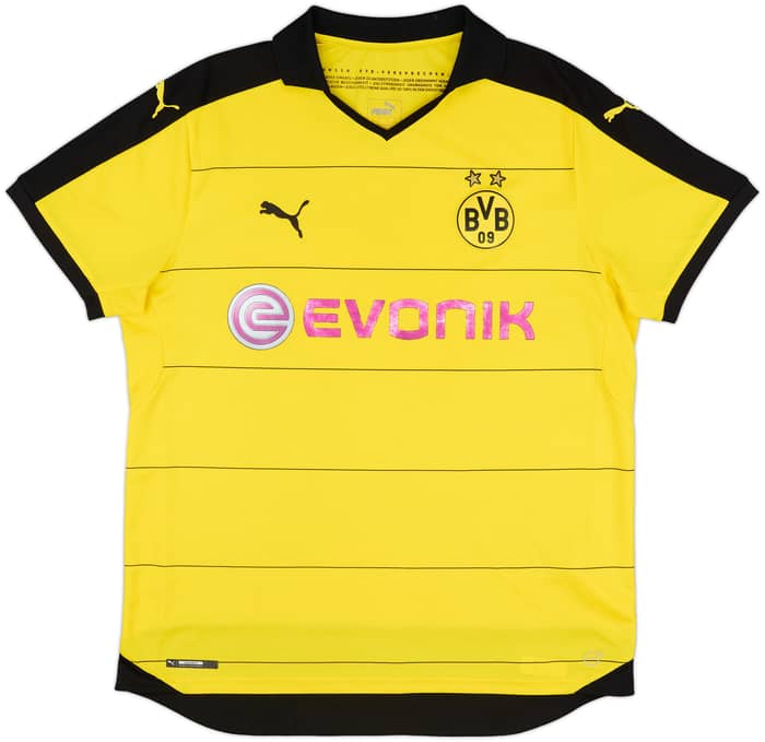 2015-16 Borussia Dortmund Home Shirt - 6/10 - (XL)