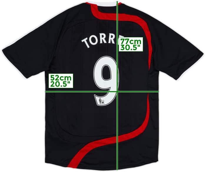 2007-08 Liverpool Third Shirt Torres #9 - 6/10 - (M)