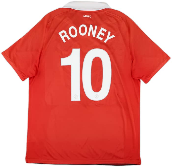2010-11 Manchester United Home Shirt Rooney #10 - 6/10 - (L)