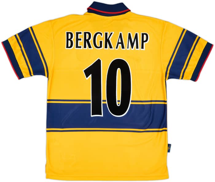 1997-99 Arsenal Away Shirt Bergkamp #10 - 8/10 - (M)