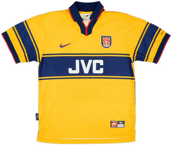 1997-99 Arsenal Away Shirt Bergkamp #10 - 8/10 - (M)