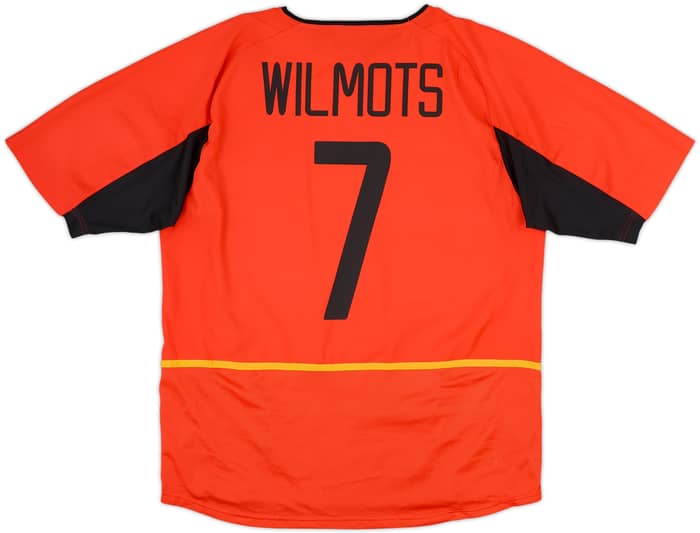 2002-04 Belgium Home Shirt Wilmots #7 - 8/10 - (L)