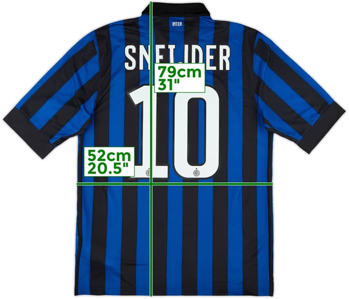 2011-12 Inter Milan Home Shirt Sneijder #10 - 8/10 - (M)