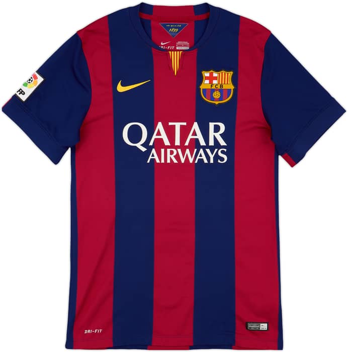 2014-15 Barcelona Home Shirt Messi #10 - 7/10 - (S)