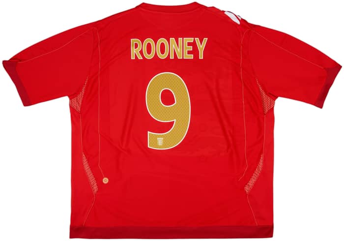 2006-08 England Away Shirt Rooney #9 - 5/10 - (3XL)