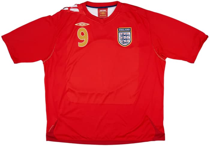 2006-08 England Away Shirt Rooney #9 - 5/10 - (3XL)