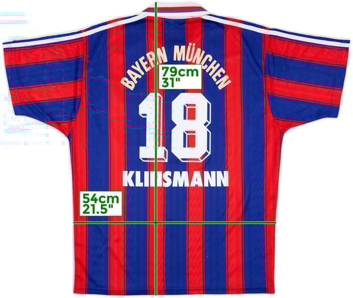 1995-97 Bayern Munich Home Shirt Klinsmann #18 - 5/10 - (L)