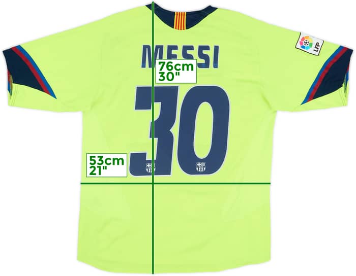2005-06 Barcelona Away Shirt Messi #30 - 8/10 - (M)