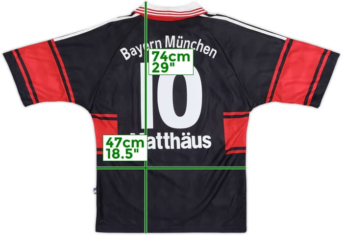 1997-99 Bayern Munich Home Shirt Matthaus #10 - 8/10 - (S)
