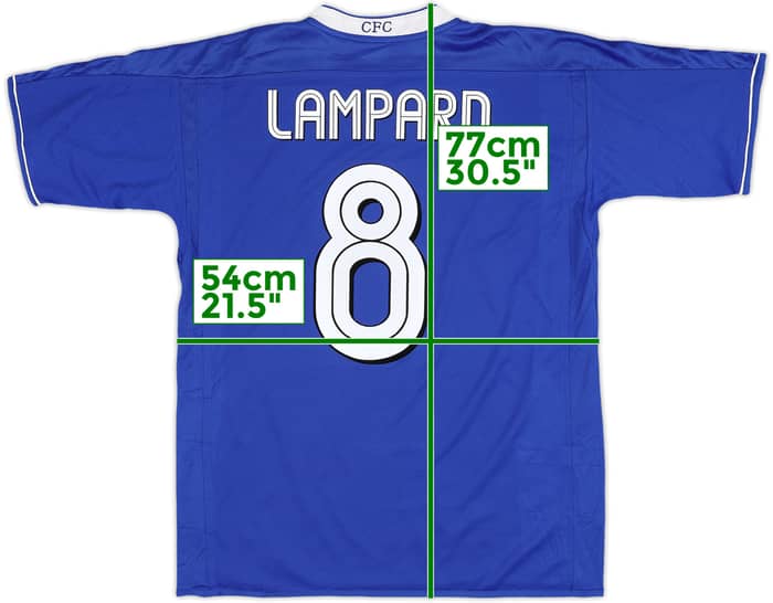 2003-05 Chelsea Home Shirt Lampard #8 - 6/10 - (M)