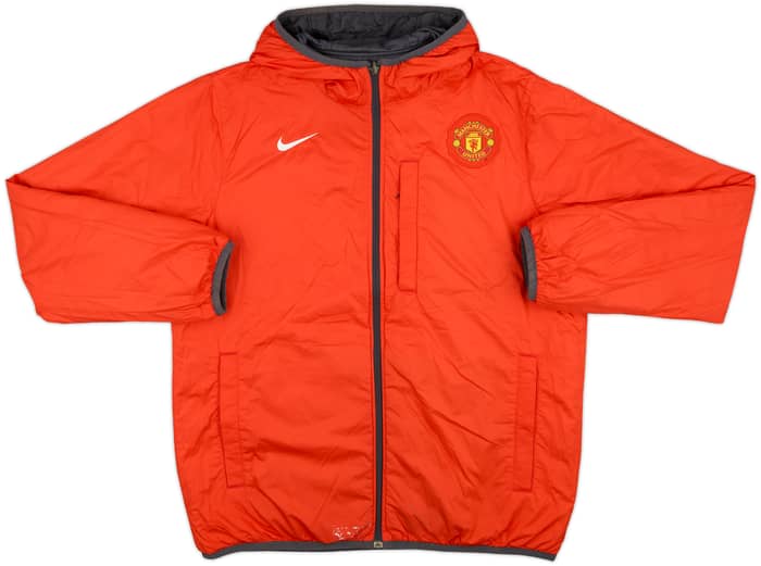 2010-11 Manchester United Nike Reversible Padded Bench Coat - 8/10 - (L)