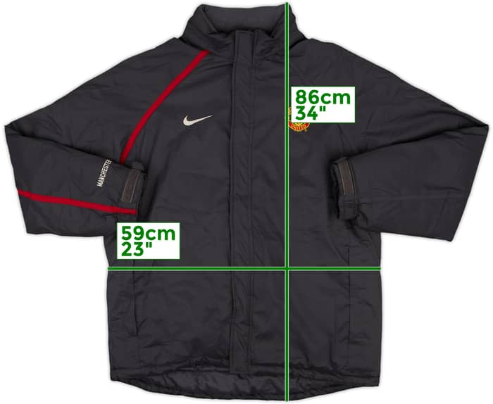 2004-06 Manchester United Nike Padded Bench Coat - 8/10 - (M)