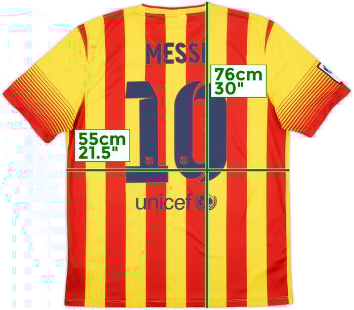 2013-15 Barcelona Away Shirt Messi #10 - 7/10 - (L)