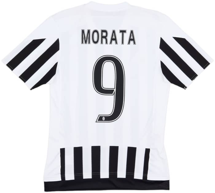 2015-16 Juventus Home Shirt Morata #9 - 8/10 - (S)