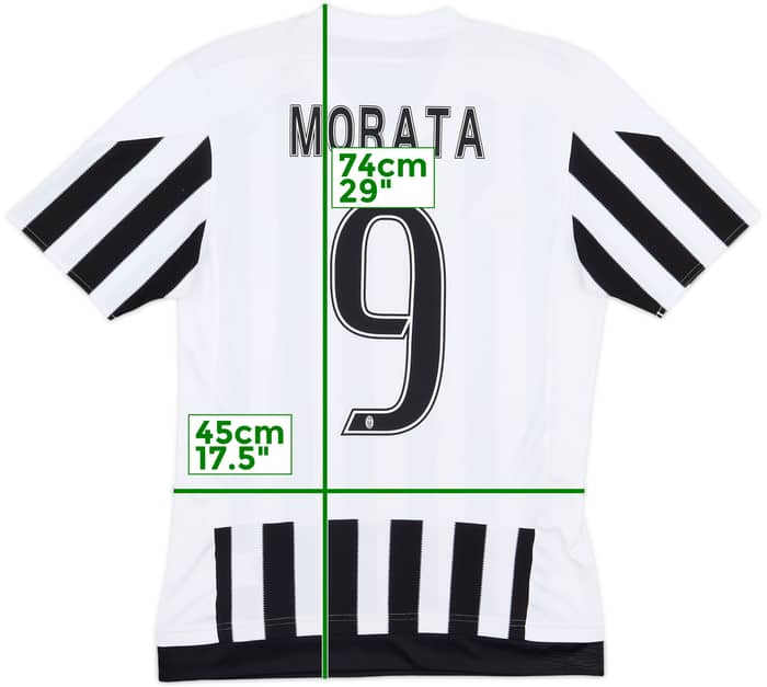 2015-16 Juventus Home Shirt Morata #9 - 8/10 - (S)