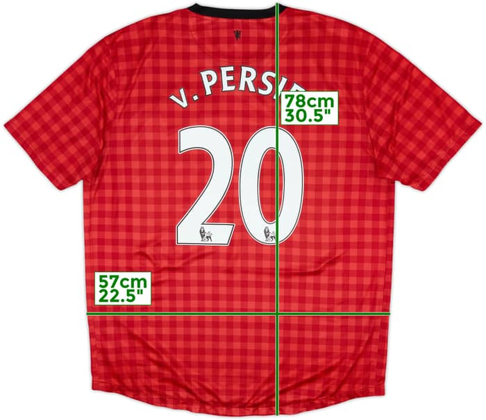 2012-13 Manchester United Home Shirt V.Persie #20 - 8/10 - (XL)