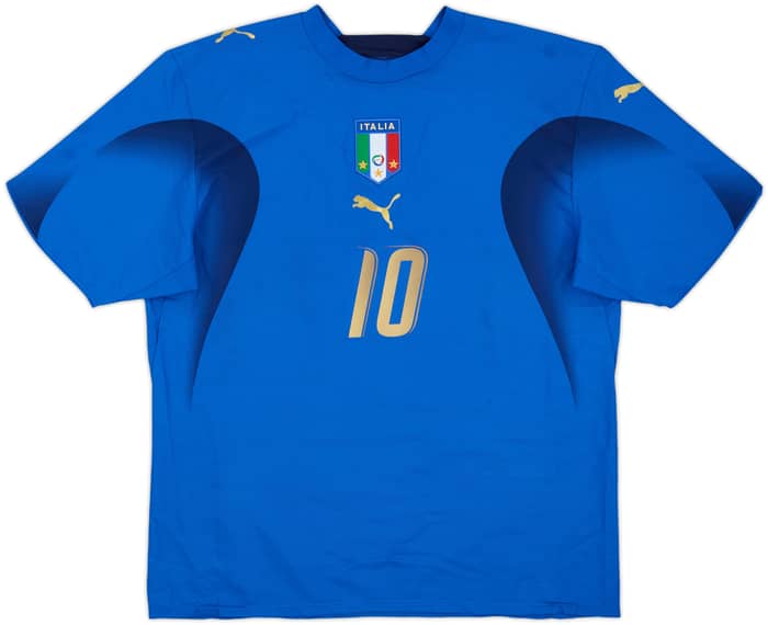 2006 Italy Home Shirt Totti #10 - 8/10 - (L)