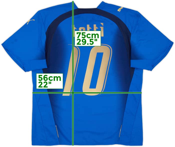 2006 Italy Home Shirt Totti #10 - 8/10 - (L)
