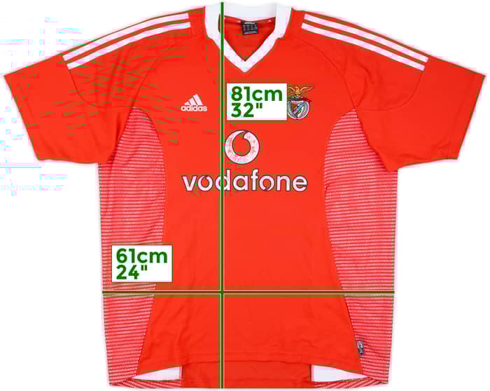 2002-03 Benfica Home Shirt - 6/10 - (XL)