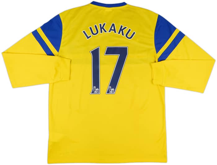 2013-14 Everton Away L/S Shirt Lukaku #17 - 9/10 - (L)