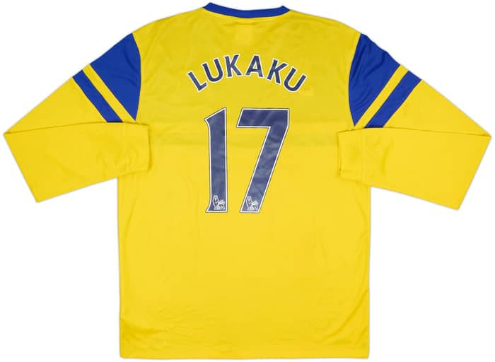 2013-14 Everton Away L/S Shirt Lukaku #17 - 8/10 - (L)