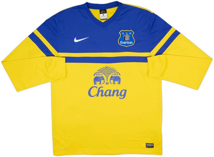 2013-14 Everton Away L/S Shirt Lukaku #17 - 8/10 - (L)