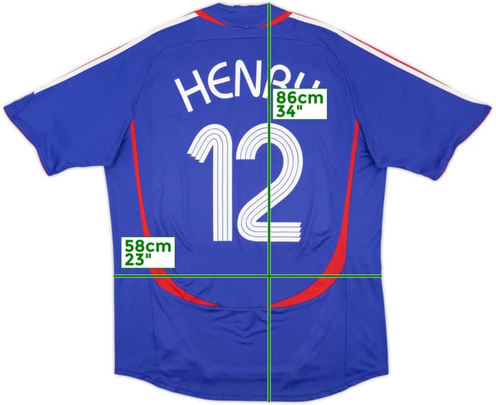 2006-07 France Home Shirt Henry #12 - 8/10 - (XL)