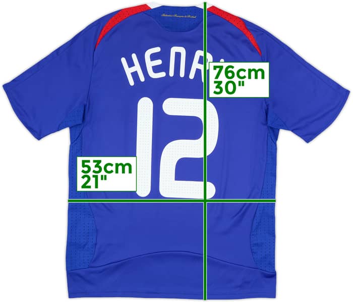 2007-08 France Home Shirt Henry #12 - 6/10 - (M)