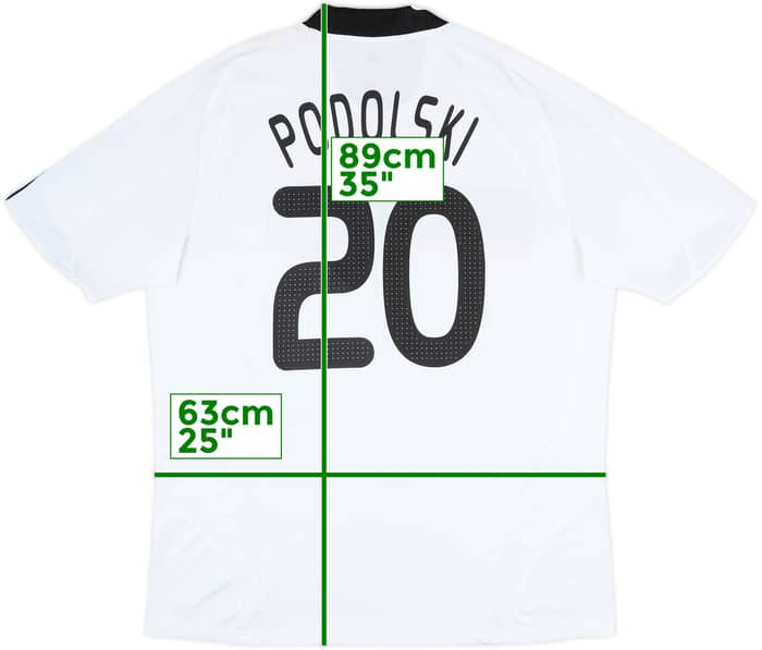 2008-09 Germany Home Shirt Podolski #20 - 7/10 - (XXL)