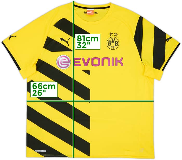 2014-15 Borussia Dortmund Home Shirt - 8/10 - (3XL)