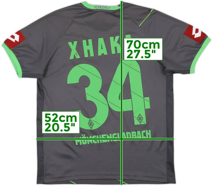 2011-12 Borussia Monchengladbach Away Shirt Xhaka #34 - 4/10 - (XL)