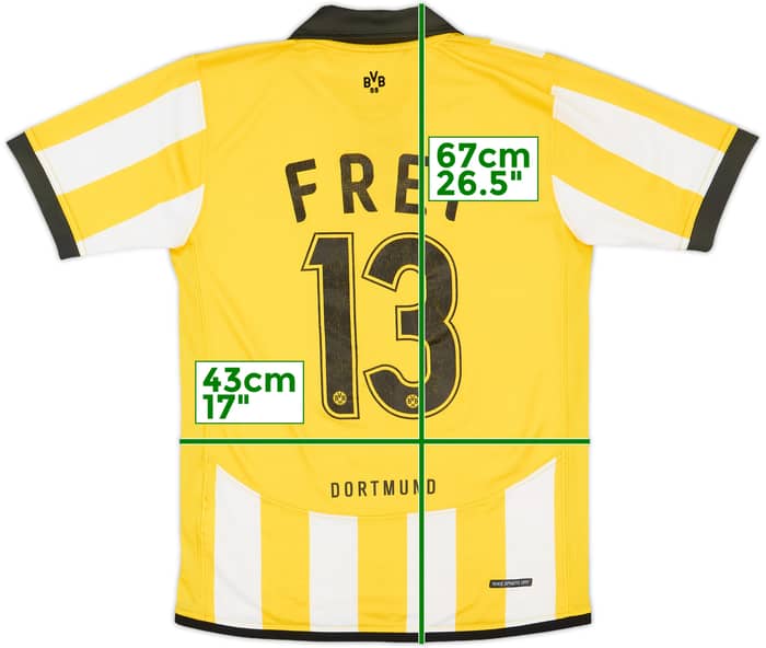 2006-07 Borussia Dortmund Home Shirt Frei #13 - 7/10 - (L.Boys)