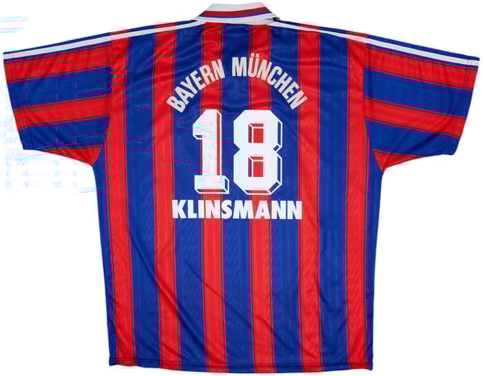 1995-97 Bayern Munich Home Shirt Klinsmann #18 - 6/10 - (XL)