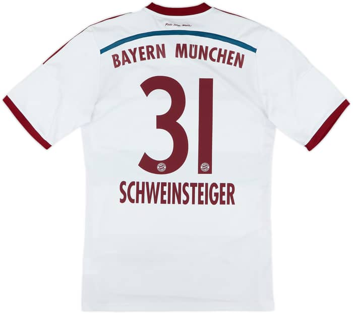 2014-15 Bayern Munich Away Shirt Schweinsteiger #31 - 7/10 - (M)