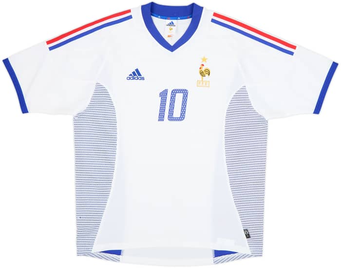 2002-04 France Away Shirt Zidane #10 - 8/10 - (L)