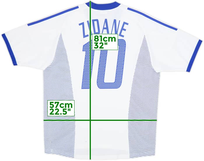 2002-04 France Away Shirt Zidane #10 - 8/10 - (L)