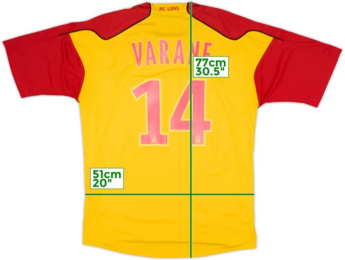2010-11 Lens Home Shirt Varane #14 - 8/10 - (L)