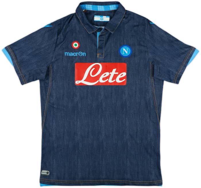 2014-15 Napoli Away Shirt - 10/10 - (XL.Boys)